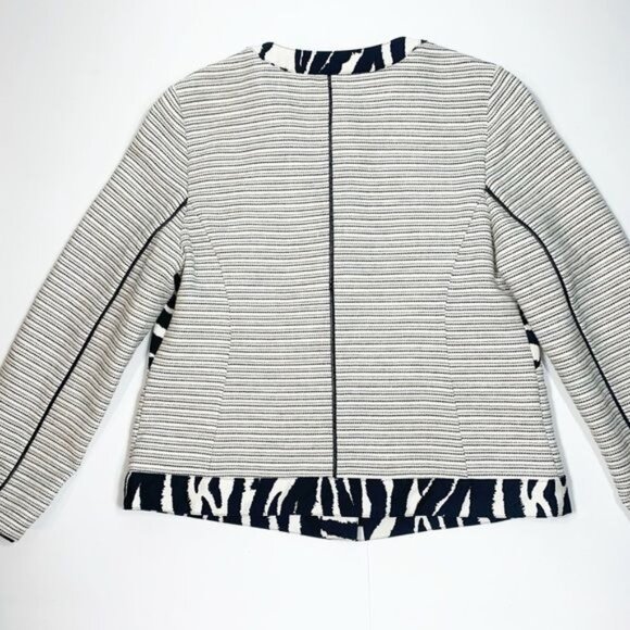 Chico’s Women's Woven Blazer Snap Closure Size Medium NWT - Picture 5 of 16